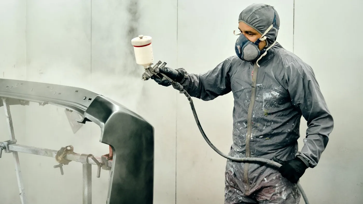 Car spray painting service at Phantom Autobody